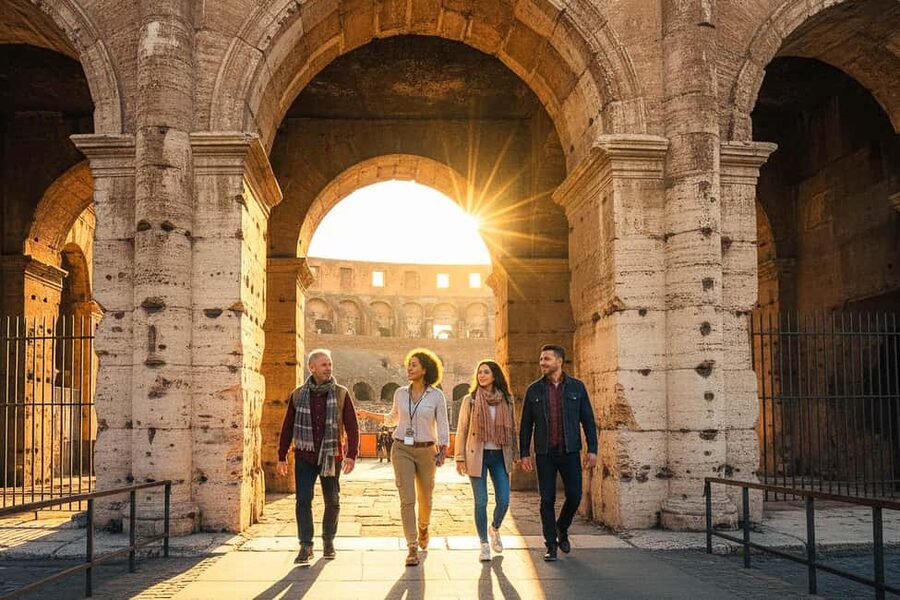 Rome: Colosseum Arena Twilight Tour & Imperial Forum Visit - Imperial Rome Walk: Via dei Fori Imperiali and Power in Stone