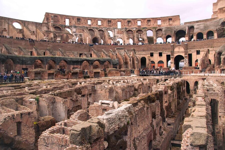 Rome: Colosseum & Forum with Audio Guide App -Optional Arena - Colosseum Entry: Separate Entrance, Security, and One-Way Reality