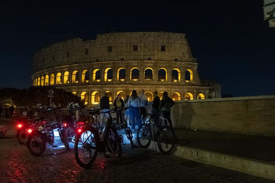 Rome: E-Bike Night Tour with Food and Wine Tasting - Capitoline Hill sunset views that reset your brain