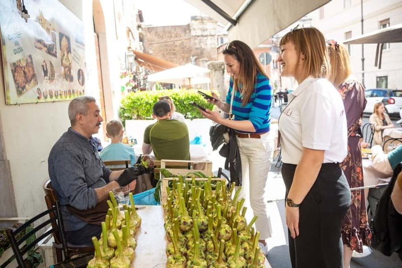 Rome: Eat Like a Roman Ghetto & Campo de' Fiori Food Tour - Campo de Fiori and the market stop, especially on morning tours