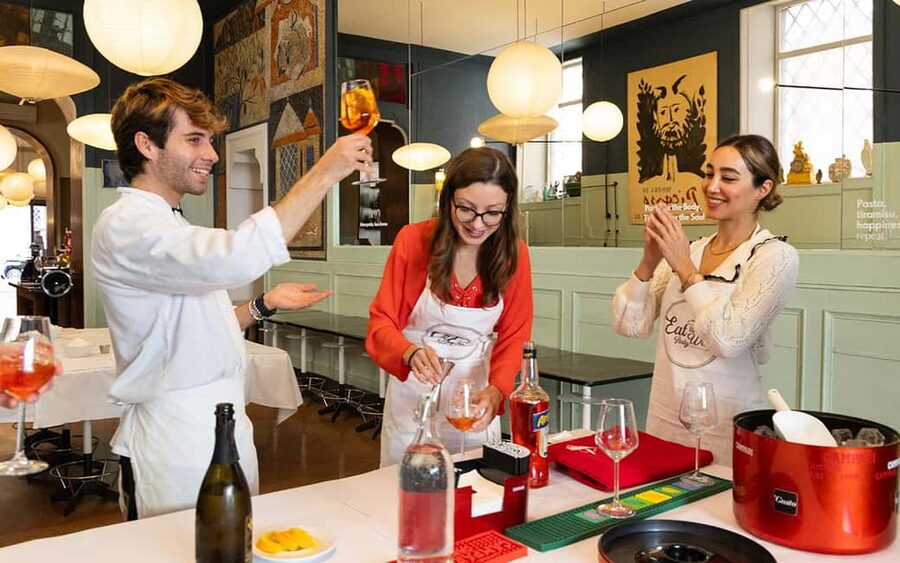 Rome: Enjoy Spritz and Pasta Making in Piazza Navona - Rolling fresh pasta: fettuccine and maltagliati from scratch