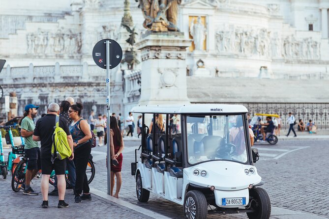 Rome: Evening Golf Cart Semi or Private Tour with Aperitivo - Piazza Navona and Bernini’s Four Rivers at night