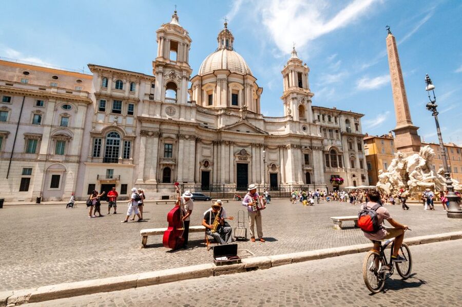 Rome: Highlights Bike Tour - Piazza Navona and Sant’Ignazio di Loyola: baroque Rome without the museum fatigue