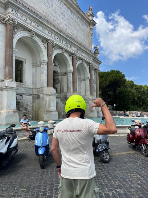 Rome: Highlights Vespa Sidecar Tour with Coffee and Gelato - Baths of Caracalla: A Photo Stop That Feels Like a Side Quest