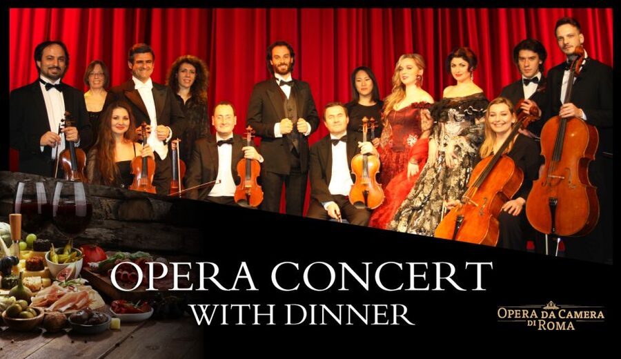 Rome: Italian Opera Concert and Traditional Dinner - A church-concert setup near Piazza Venezia