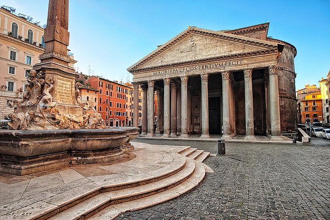Rome on a Golf Cart Semi-Private Tour Max 6 with Private Option - Piazza Venezia, Vittorio Emanuele II, and the Pantheon portico