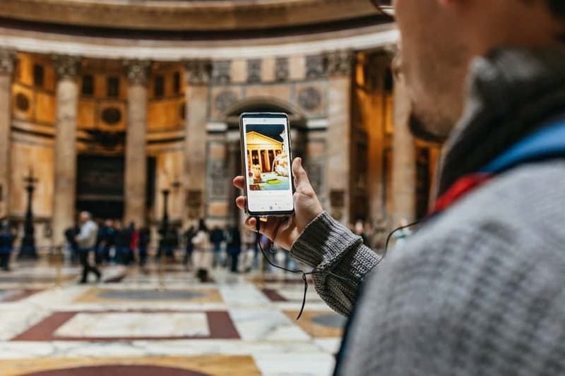 Rome: Pantheon Fast-Track Ticket and Official Audio Guide - Entering the Pantheon and Collecting Your Audio Guide