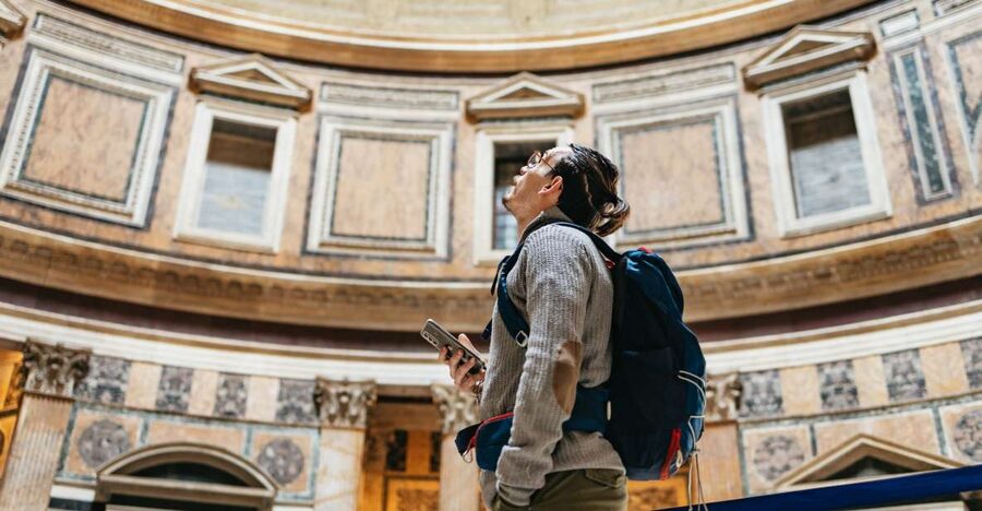Rome: Pantheon Fast-Track Ticket and Official Audio Guide - Portico Columns From Egypt and the Art of Looking Closer