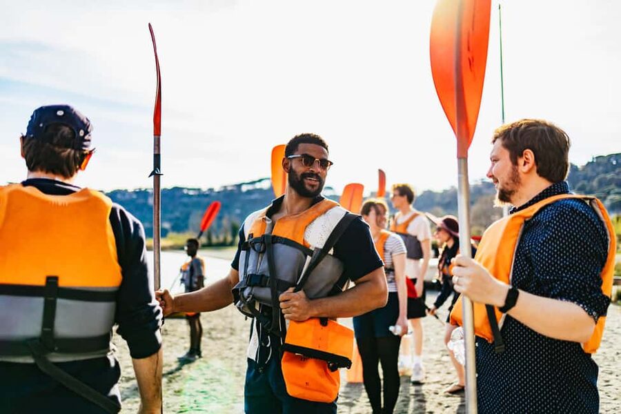 Rome: Popes' Lake, Kayak Tour with Swimming & Roman Pizza - Swim stop at a beach only reachable by kayak