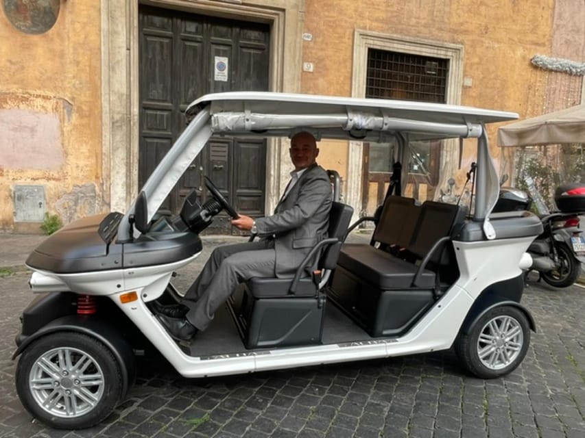Rome: Private Golf Cart Tour with Artisanal Gelato - Pantheon: Quick Orientation Before You Spend More Time Later