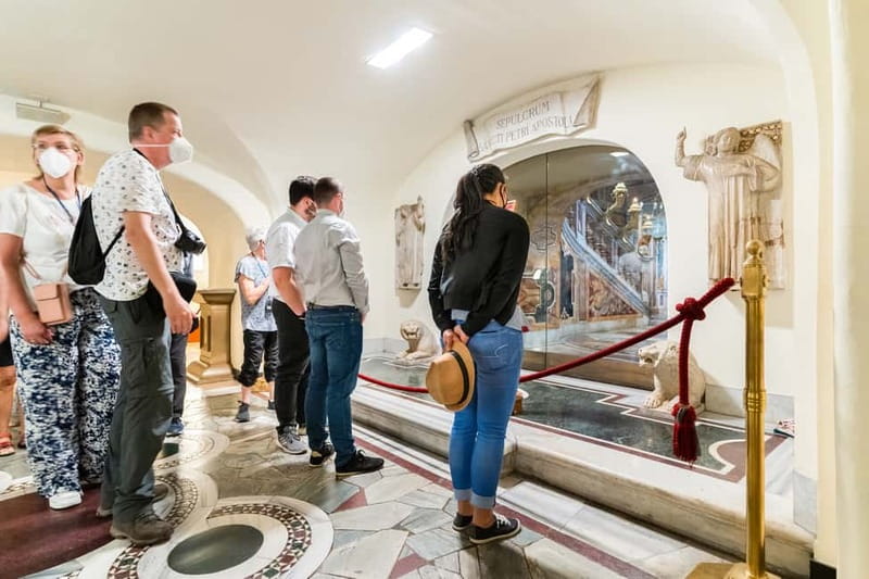 Rome: St. Peter's Basilica, Papal Tombs, and Dome Climb Tour - The “Go Below” Part: Vatican Grottoes and St. Peter’s Tomb