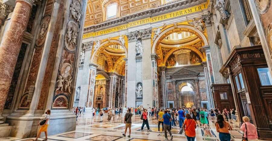 Rome: St. Peter's Basilica, Square and Grottoes Guided Tour - Inside the Basilica: what to look for beyond the obvious