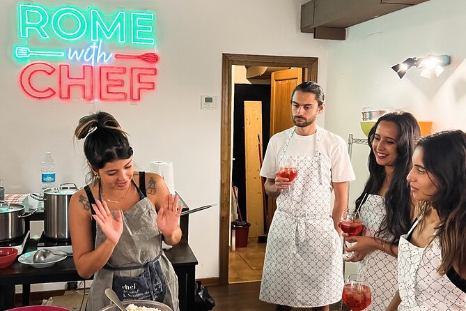Rome Tipsy Cooking Class: Make Pasta and Mix 3 Spritz Cocktails - Meeting Point and Getting There Without Stress