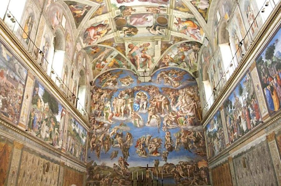 Rome: Vatican Evening Tour with Sistine Chapel and Museums - Cortile del Belvedere to Museo Pio Clementino, where you start to see the scale