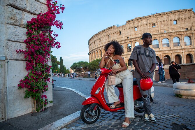 Rome Vespa Scooter Tour with Professional Photographer - Meeting at Via del Colosseo 31 and getting rolling fast