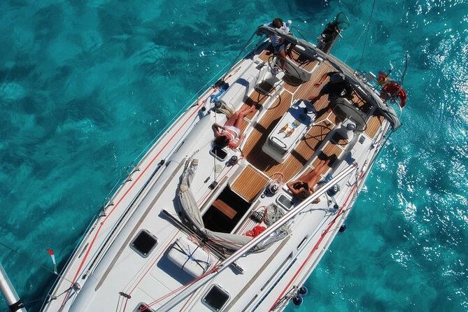 Sailing boat from Santa Teresa di Gallura to the Maddalena Archipelago - Razzoli and Santa Maria, Port Madonna lagoon: snorkeling time in emerald water