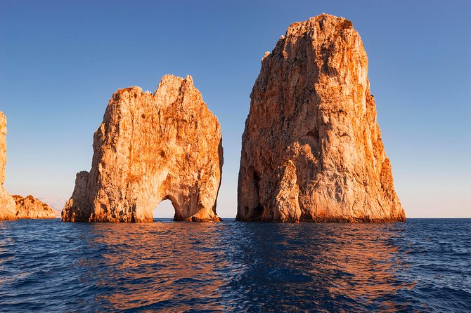 Small Group Boat Day Excursion to Capri Island from Sorrento - Onboard comfort: snacks, Prosecco, and sea conditions