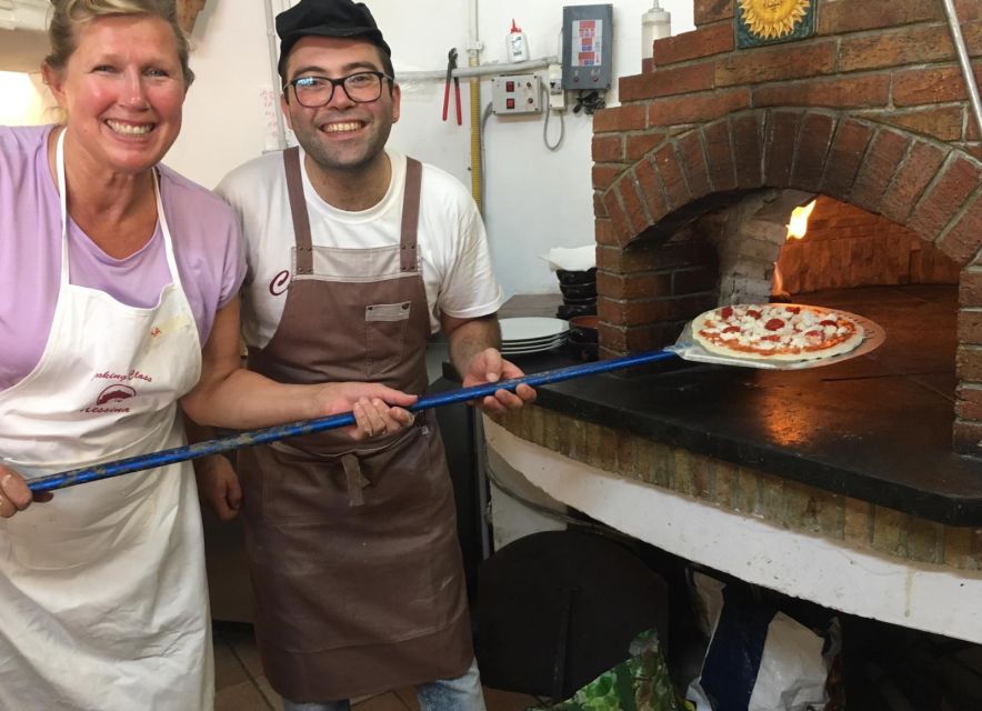 Taormina: Half-Day Pizza Making Class - The Meal Part: Bruschetta, Wine, Water, and the Table Experience