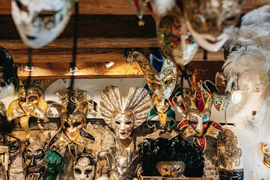 Venice: Carnival Mask Workshop - Choosing Your Mask Shape in a Real Venice Atelier