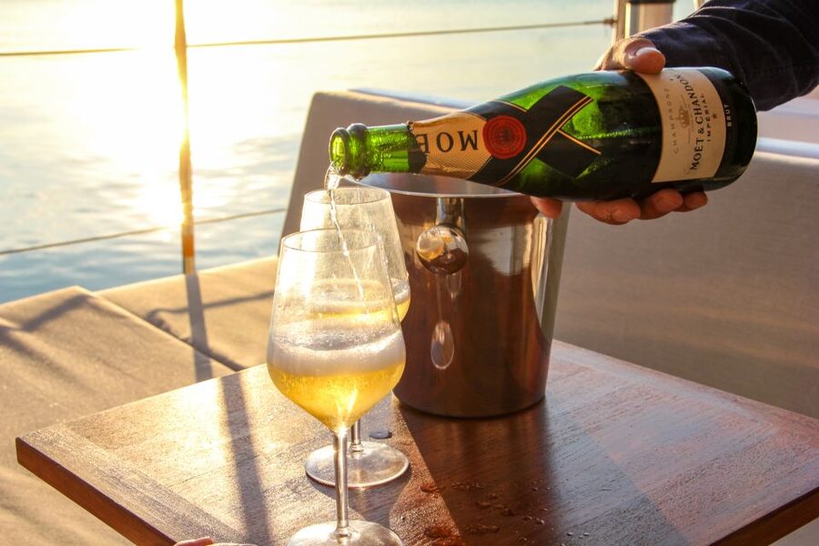 Venice: Catamaran Sunset Jazz Cruise with Aperitivo - The Route Around San Marco Bay, Giudecca, and Toward Lido