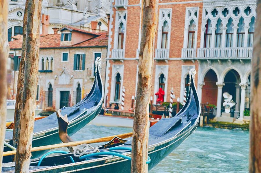 Venice: Shared Gondola Ride through the Lagoon City - Santa Maria della Salute, viewed from the waterline